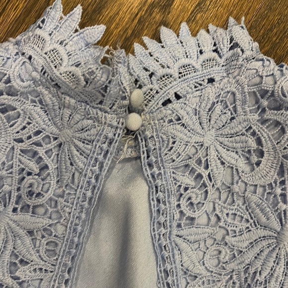 Elegant Lace Kids Dress - (Lavender) - Picture 3 of 7